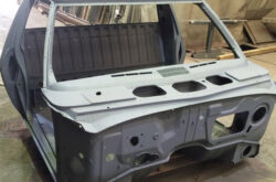 Arenado de chasis de automotor