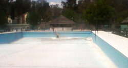 Arenado de pileta de natación